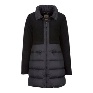 GEOX Women's black wool blend/puffer Jacket size US16